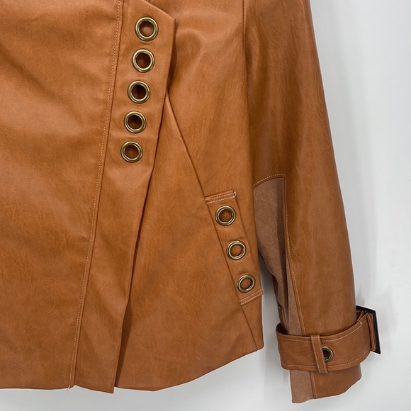 TENDENCY Faux Leather Jacket - Picture 3 of 5